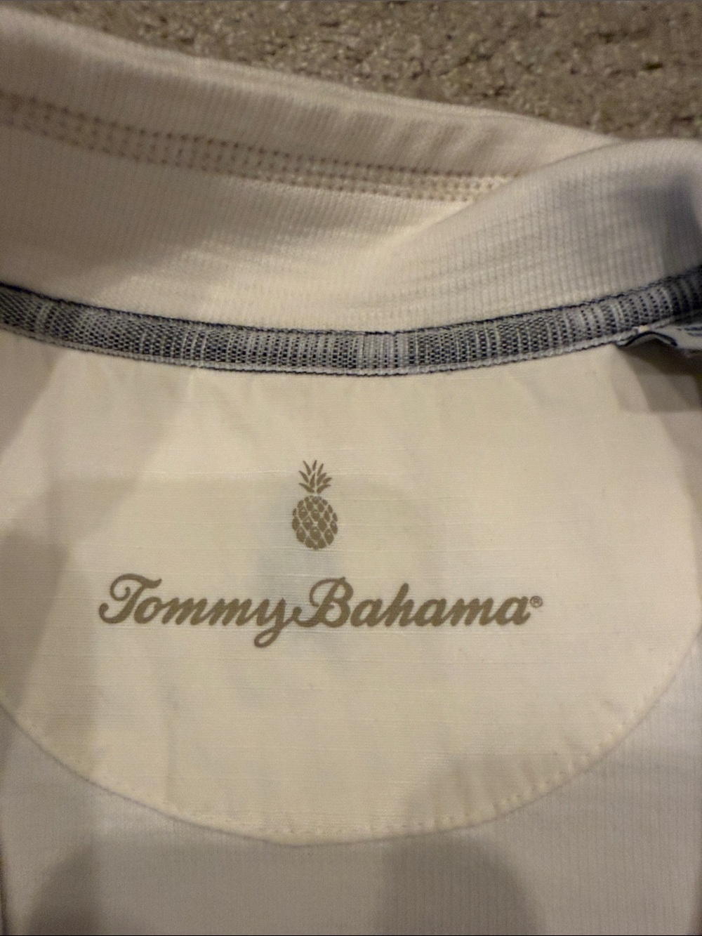 Tommy Bahama size MED Light Cream Short Sleeve Zip-Front Casual Dress - Picture 2 of 9